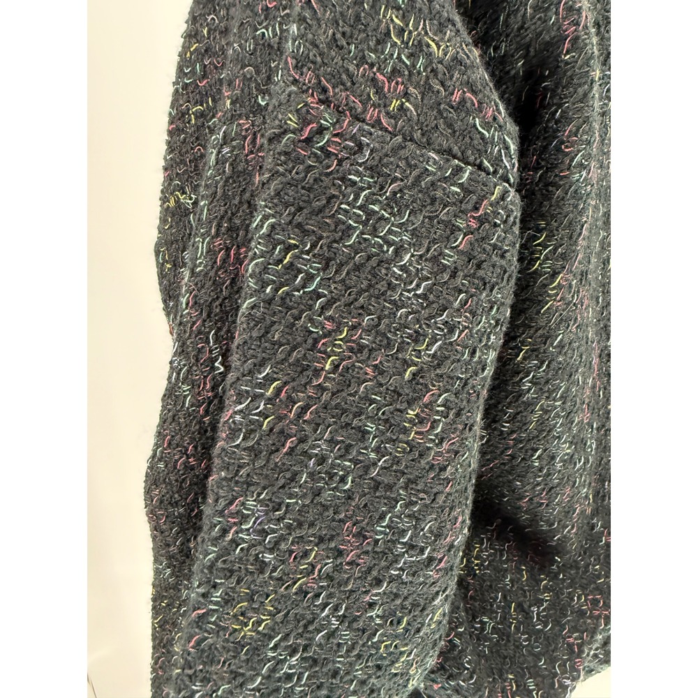 Vintage 80s Nino Foriero by Randy River Confetti Popcorn Cardigan M - Picture 7 of 12